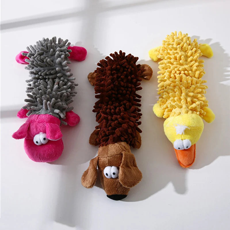 Durable Squeaky Animal Shape Plush Pet Toy