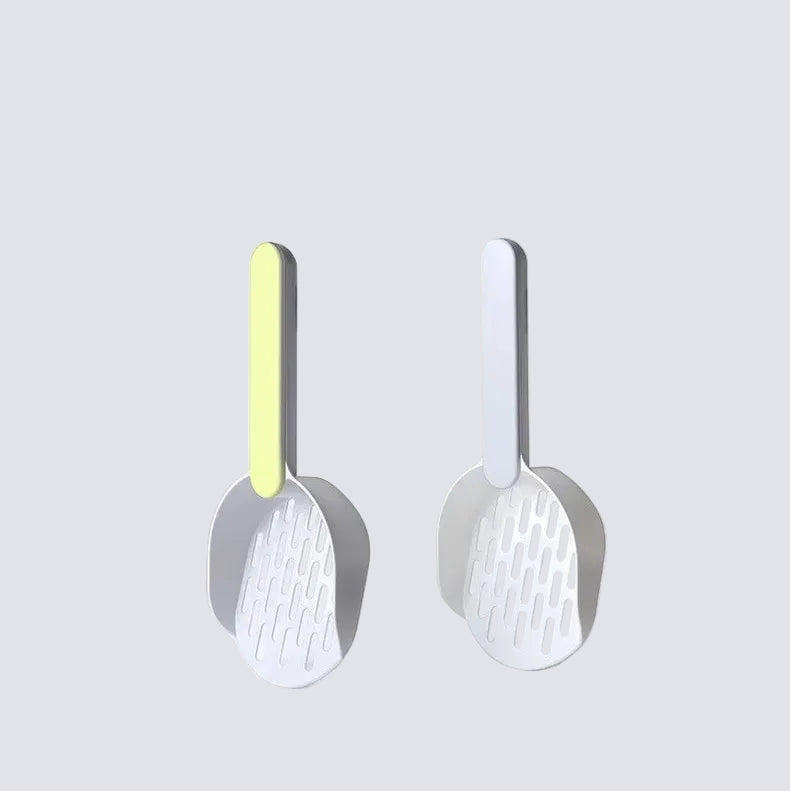Ergonomic Cat Litter Shovel Scoop with Holder Base