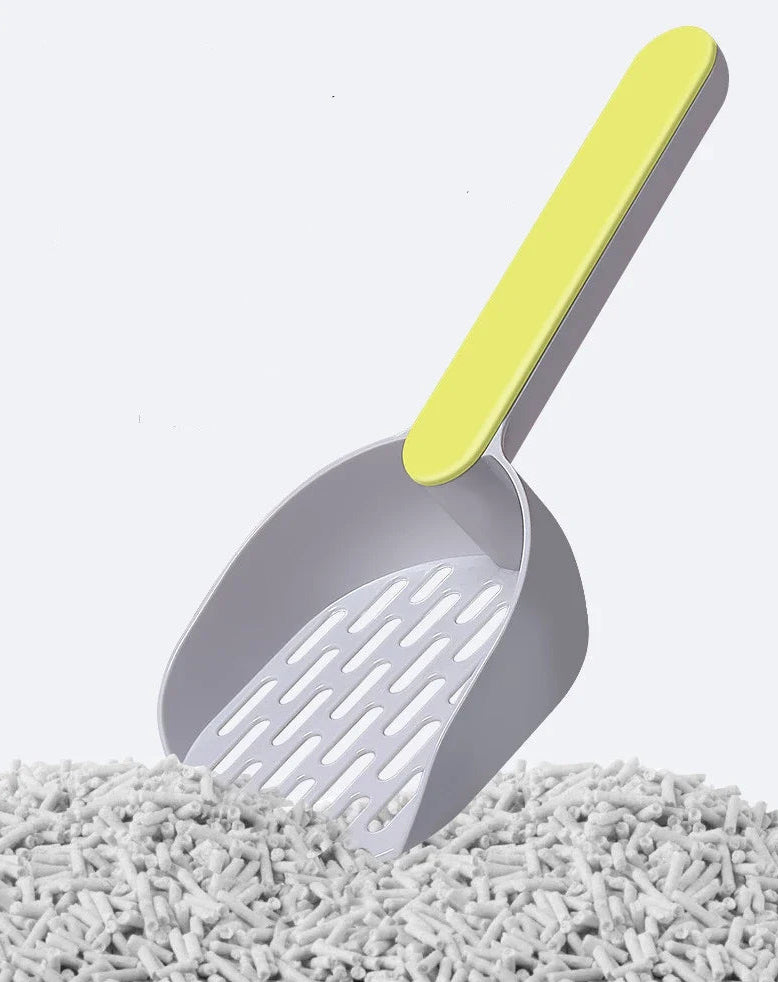 Ergonomic Cat Litter Shovel Scoop with Holder Base