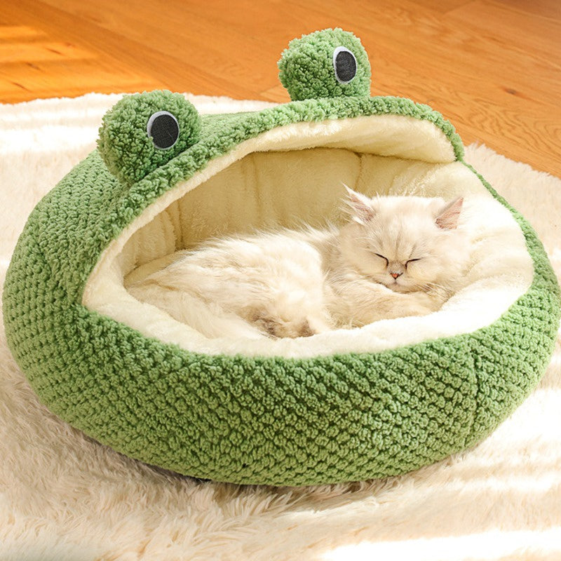 Frog-eyed Comfortable Pet Bed Nest Villa House