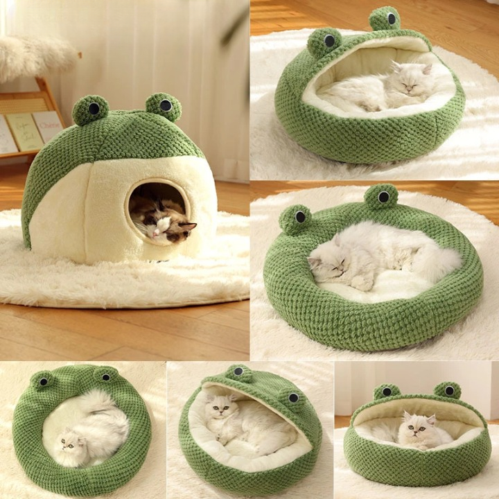 Frog-eyed Comfortable Pet Bed Nest Villa House