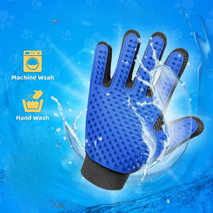 Gentle and Efficient Pet Grooming and Hair Removal Glove