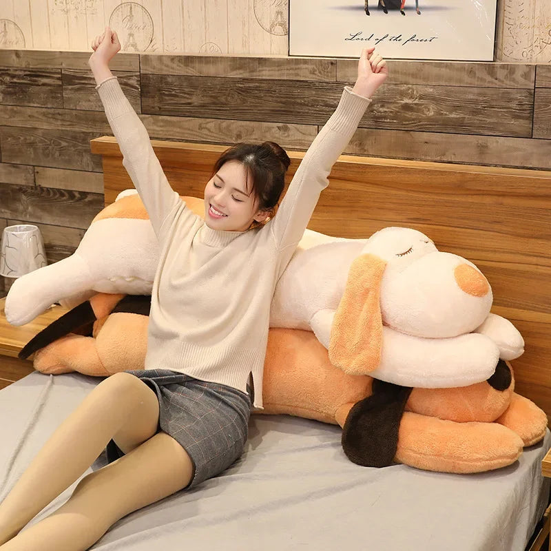 Giant Soft Down Cotton Stuffed Dog Plush Pillow