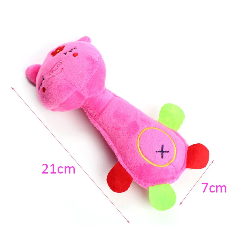 Durable Squeaky Animal Shape Plush Pet Toy