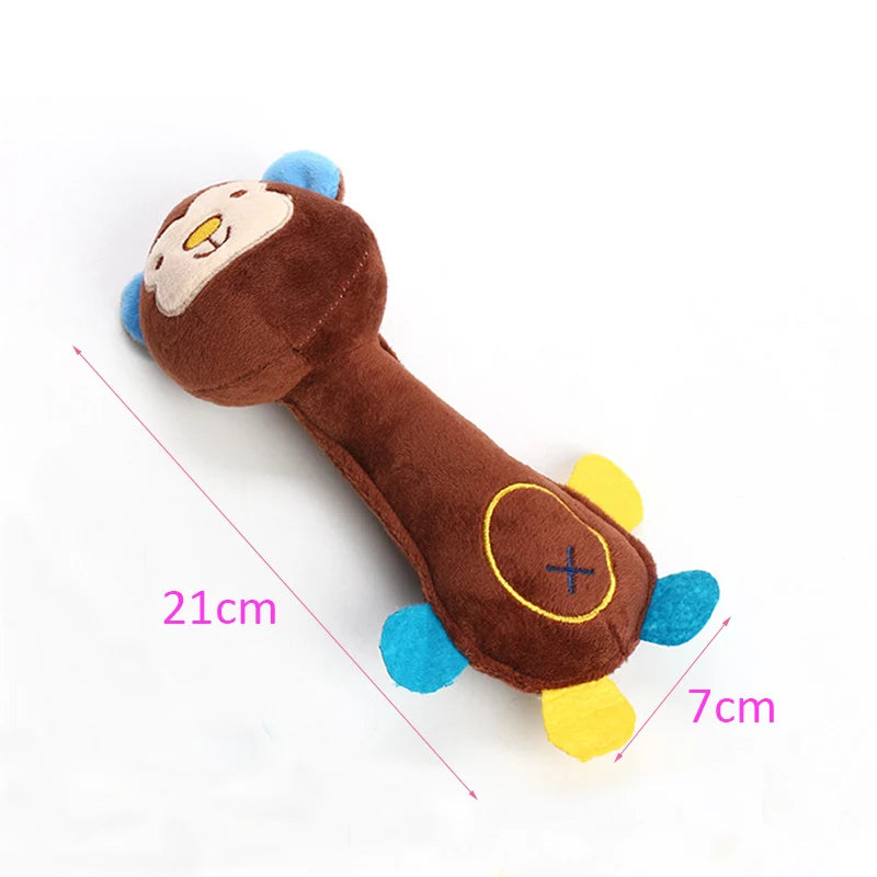 Durable Squeaky Animal Shape Plush Pet Toy