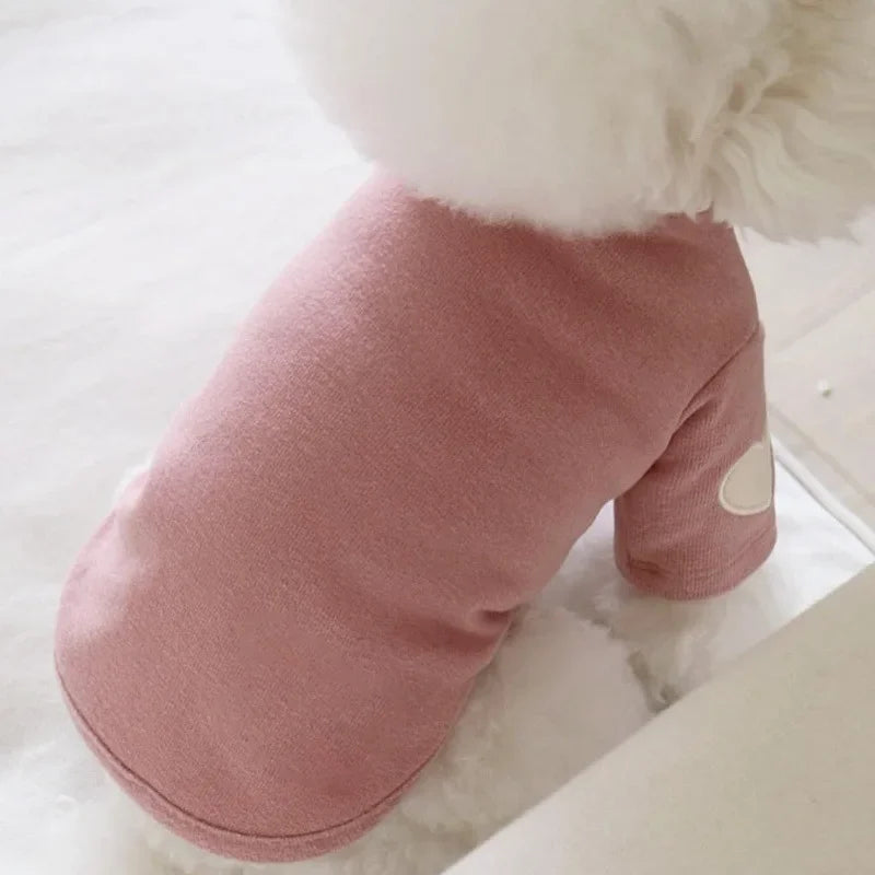 Heart Pattern Comfortable Pet Hoodie for Cats and Puppies