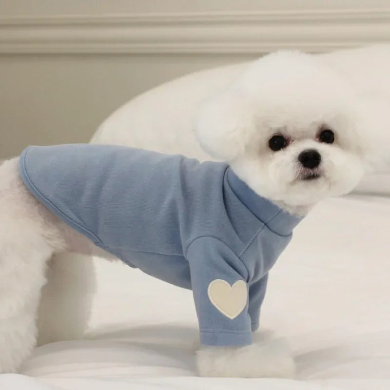 Heart Pattern Comfortable Pet Hoodie for Cats and Puppies