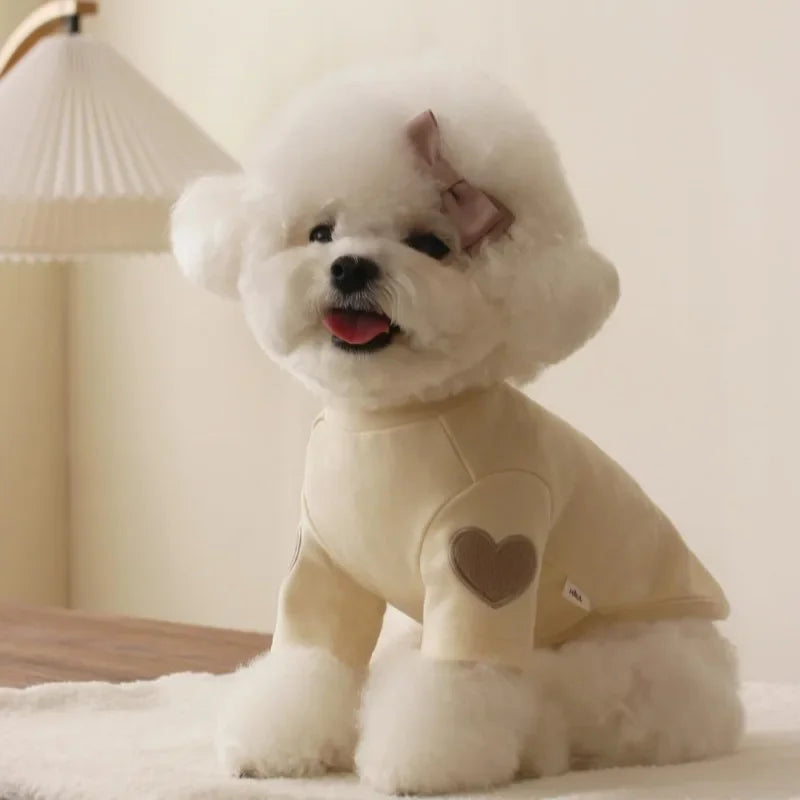 Heart Pattern Comfortable Pet Hoodie for Cats and Puppies