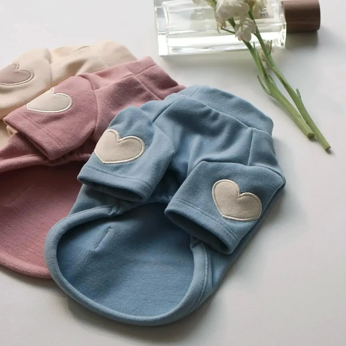 Heart Pattern Comfortable Pet Hoodie for Cats and Puppies