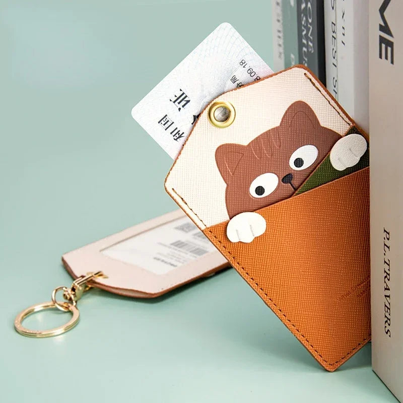 ID Protection Cute Animal Card Holder and Keyring