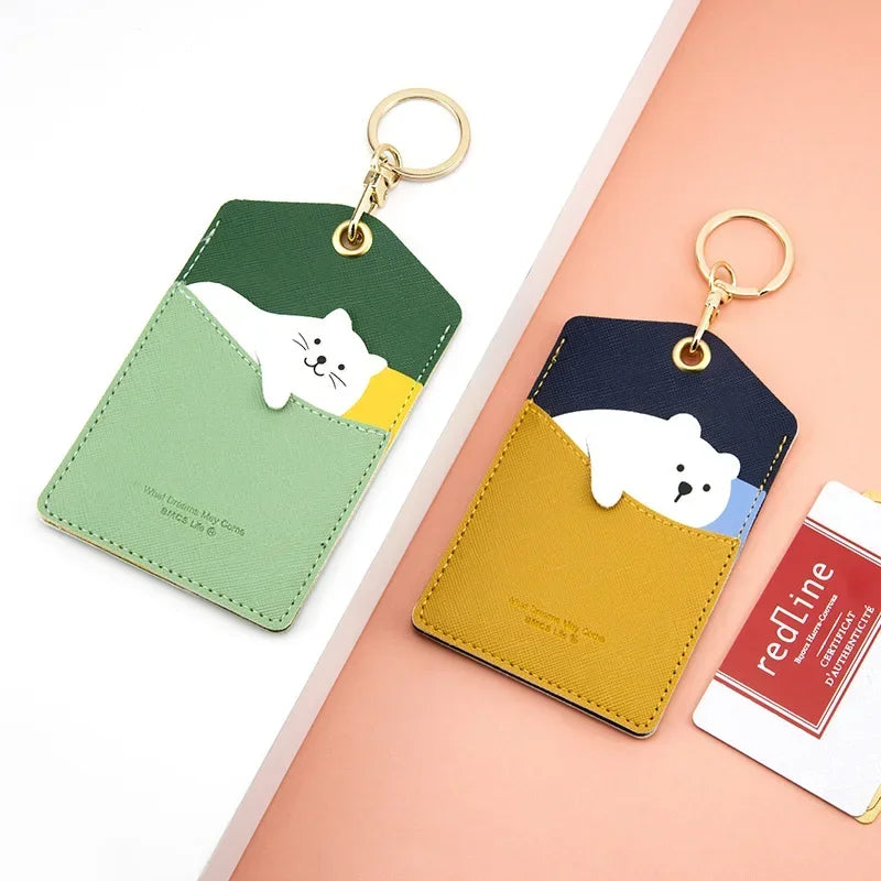 ID Protection Cute Animal Card Holder and Keyring