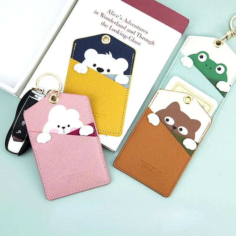 ID Protection Cute Animal Card Holder and Keyring