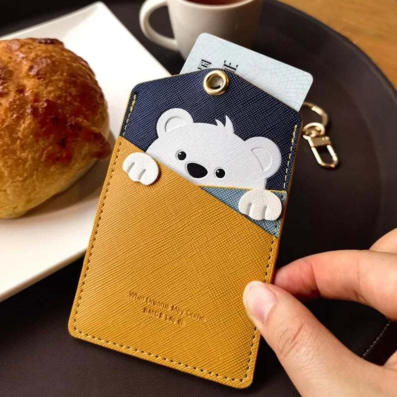 ID Protection Cute Animal Card Holder and Keyring