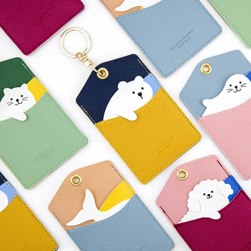 ID Protection Cute Animal Card Holder and Keyring