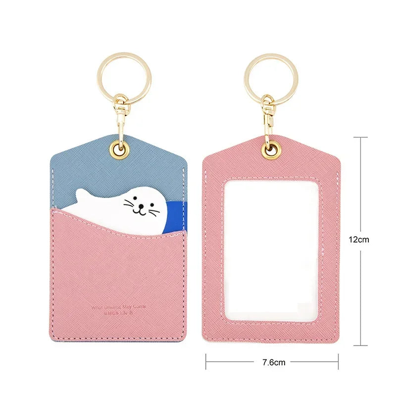 ID Protection Cute Animal Card Holder and Keyring