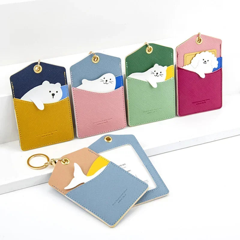ID Protection Cute Animal Card Holder and Keyring