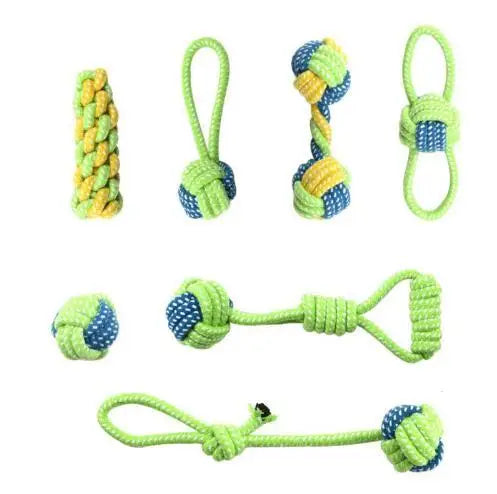 Interactive Cotton Rope and Balls Dog Chew Toys