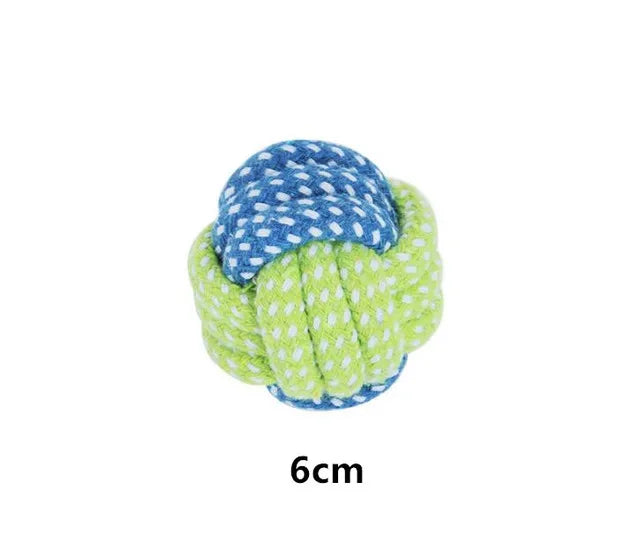 Interactive Cotton Rope and Balls Dog Chew Toys