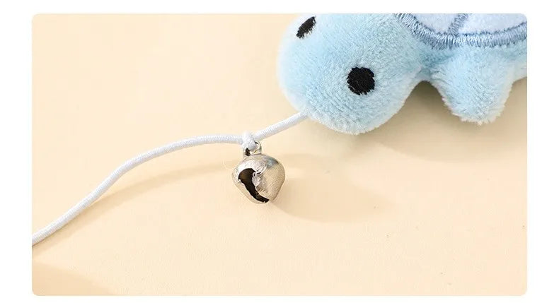 Interactive Feather Wood Handle Tassel Stick with Bell