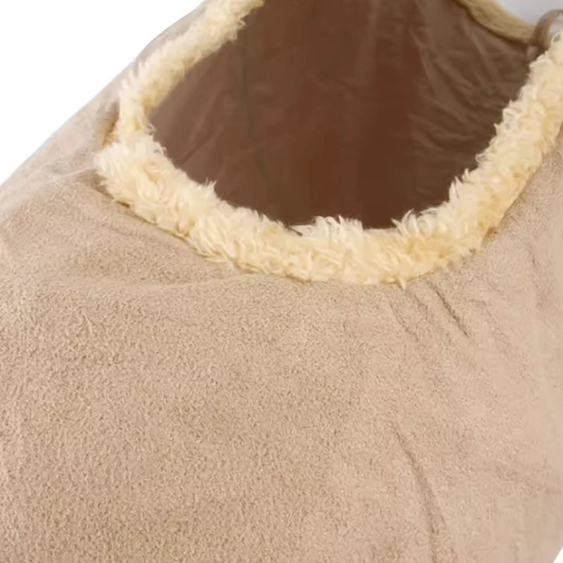Interactive Plush Pet Tunnel with Dangling Pom Pom