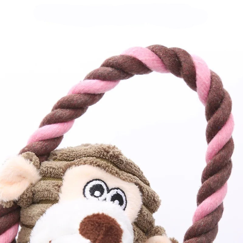 Interactive Teeth Cleaning Squeaky Dog Plush