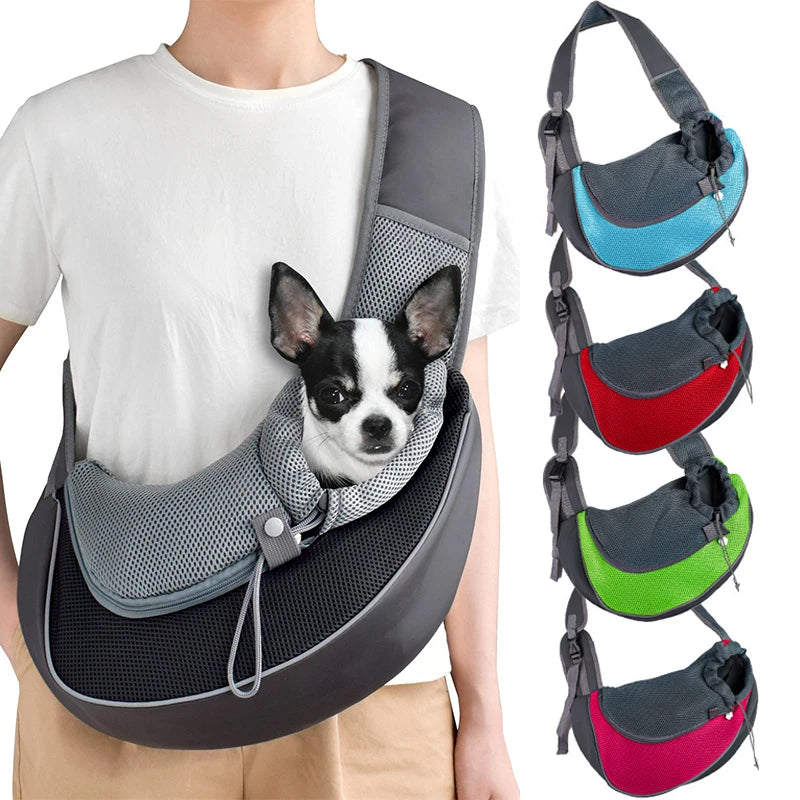 Mesh Sling Crossbody Pet Cat Dog Carrier Shoulder Bag