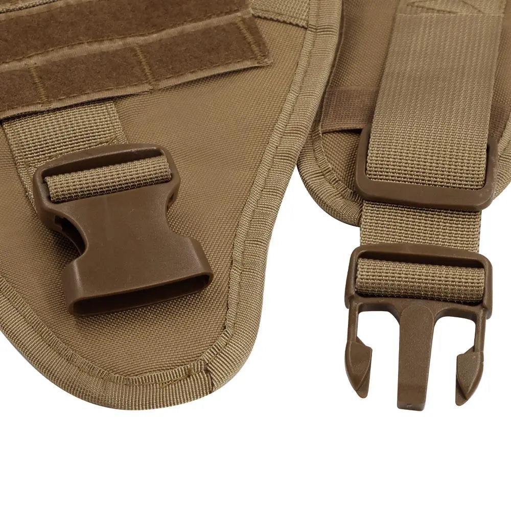 Military Style Large Dog Training Vest Harness