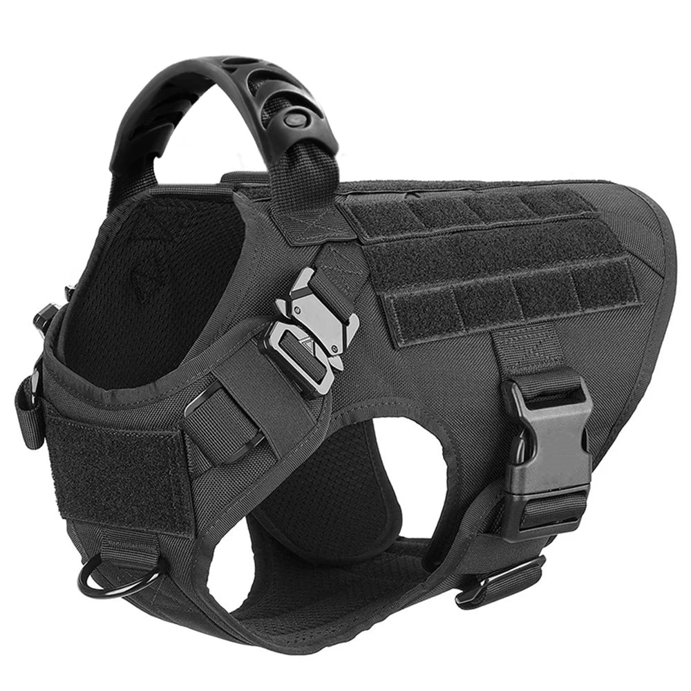 Military Style Large Dog Training Vest Harness