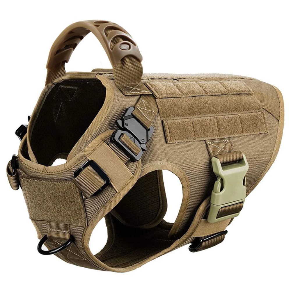 Military Style Large Dog Training Vest Harness