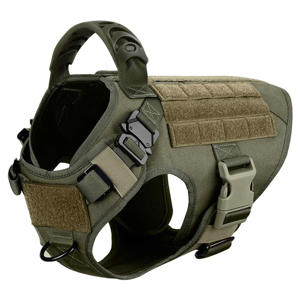Military Style Large Dog Training Vest Harness