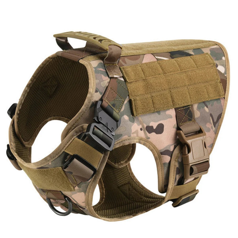 Military Style Large Dog Training Vest Harness