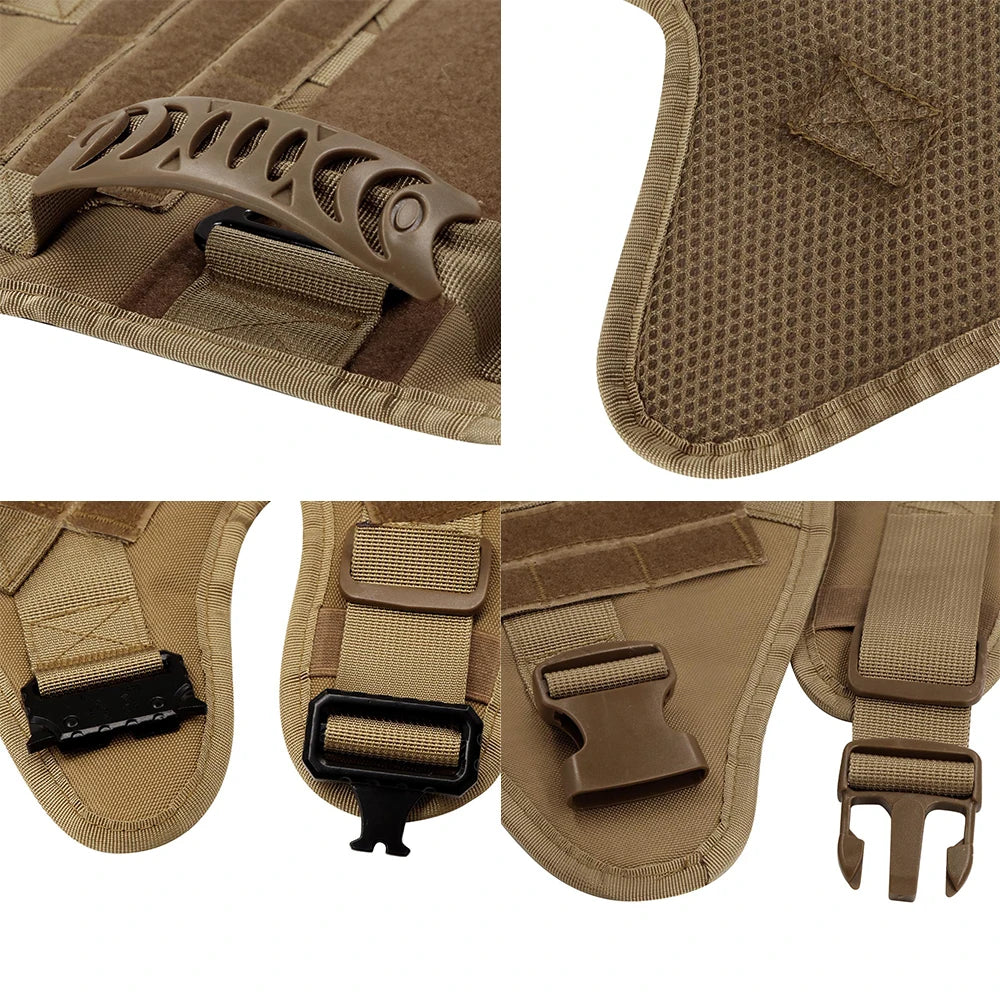 Military Style Large Dog Training Vest Harness