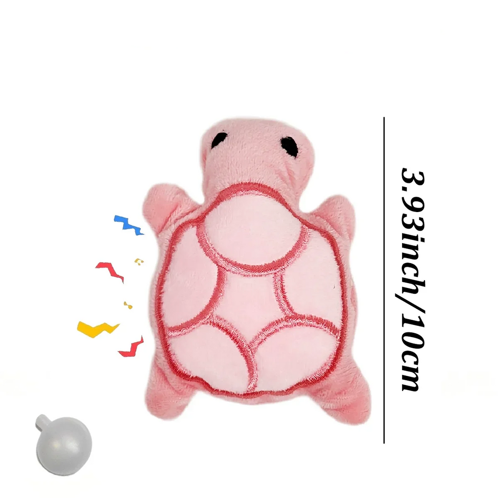 Mini Turtle Squeaky Teething Relief Plush Toy