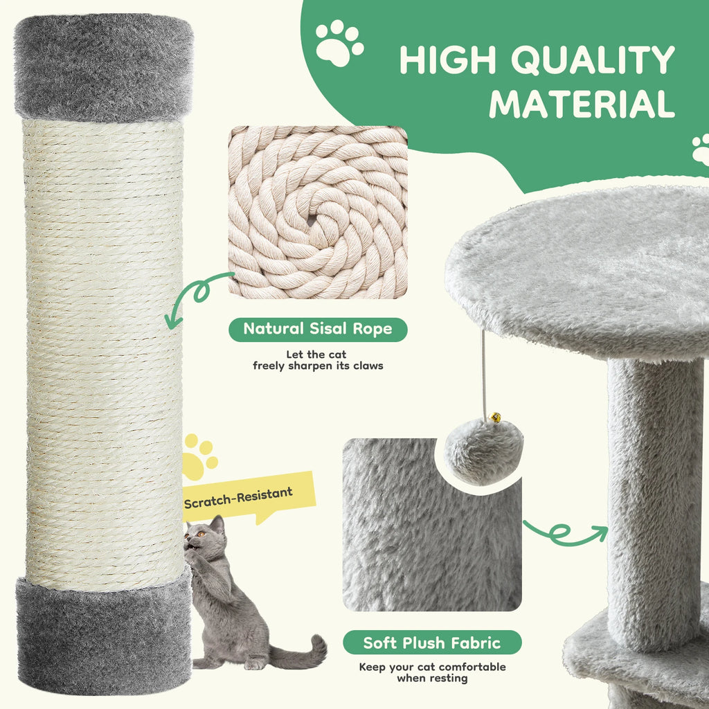 Multi-Level Cat Tree Tower with Condo & Hammock