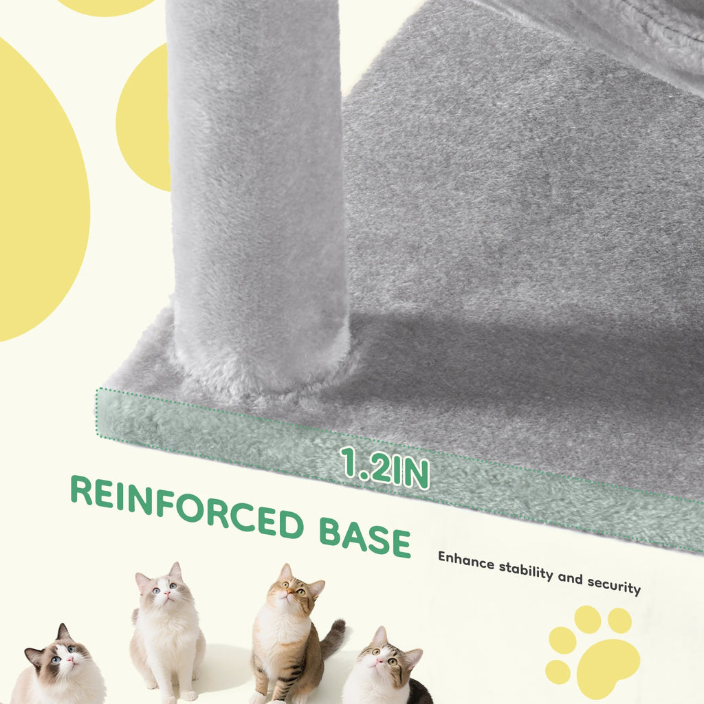 Multi-Level Cat Tree Tower with Condo & Hammock