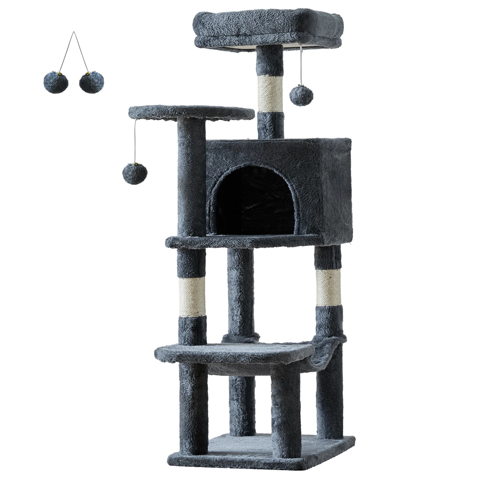 Multi-Level Cat Tree Tower with Condo & Hammock