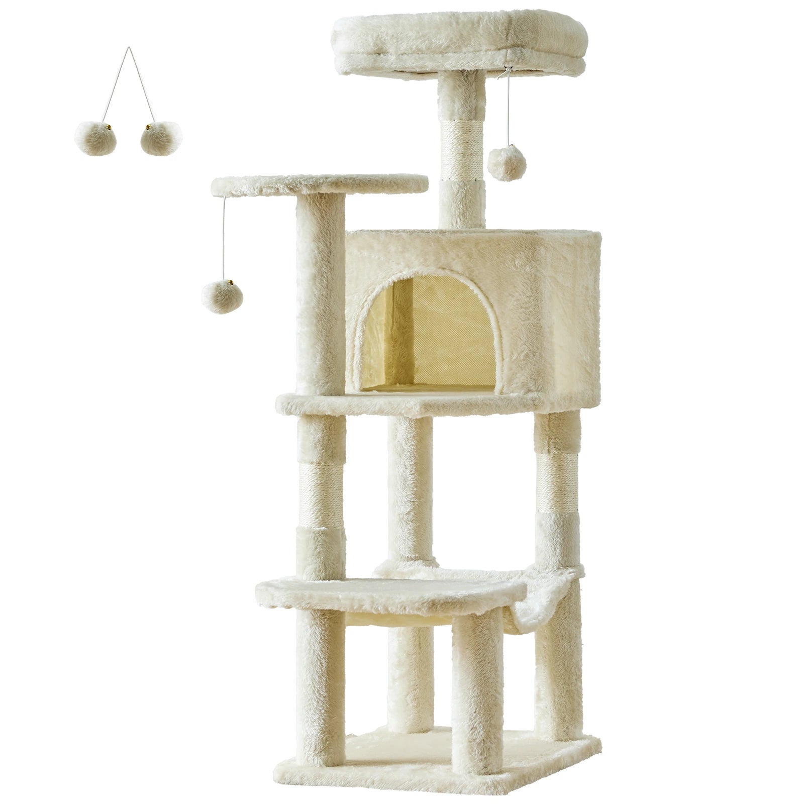 Multi-Level Cat Tree Tower with Condo & Hammock