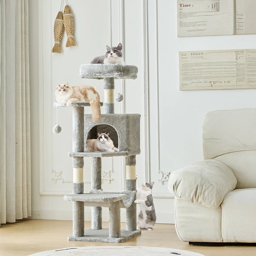 Multi-Level Cat Tree Tower with Condo & Hammock
