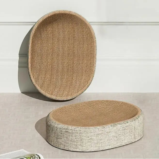Multifunctional Sisal Oval Scratch Pad and Bed For Cats