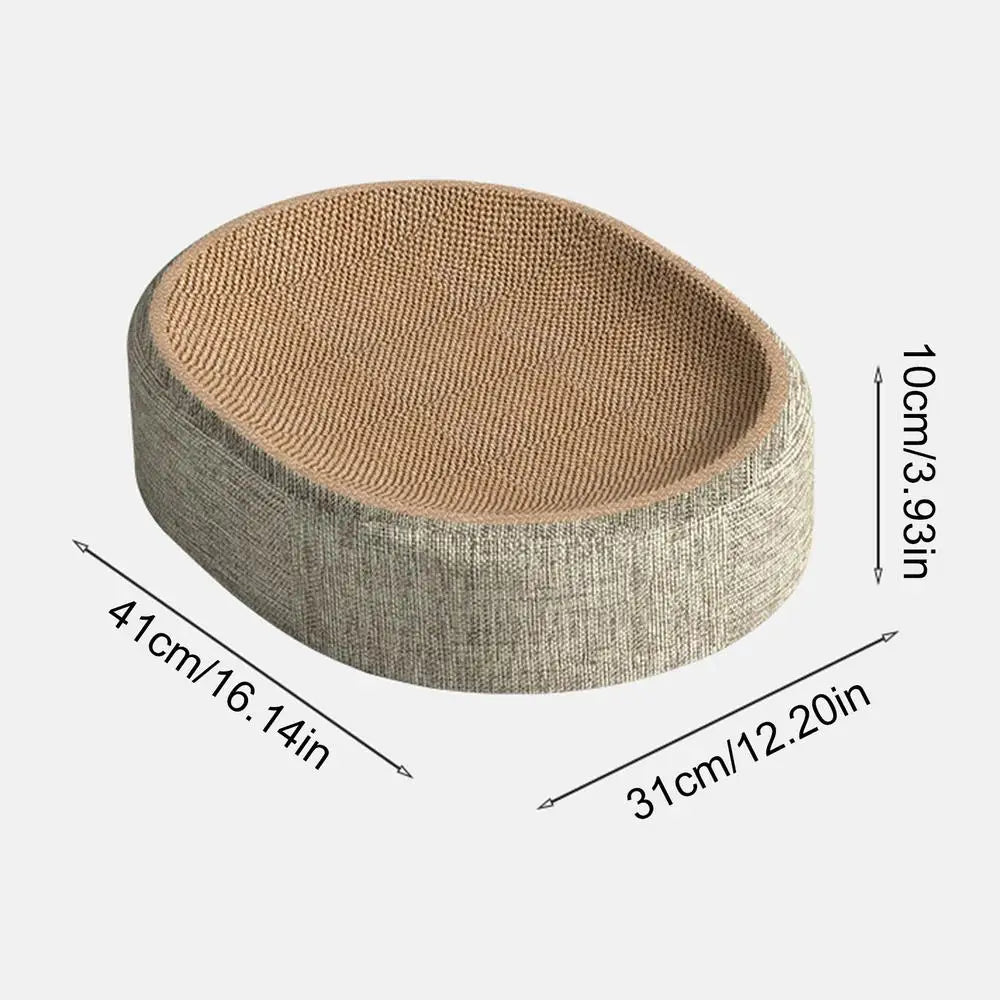 Multifunctional Sisal Oval Scratch Pad and Bed For Cats