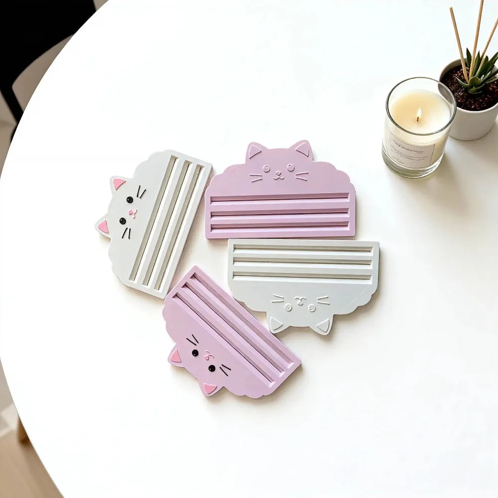 No-Waste Cute Cat Food Pouch Squeezer