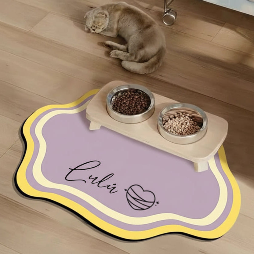 Non-Slip Personalized Pet Feeding Mat