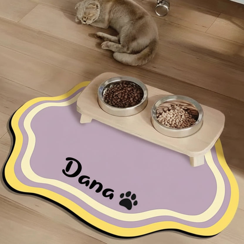 Non-Slip Personalized Pet Feeding Mat