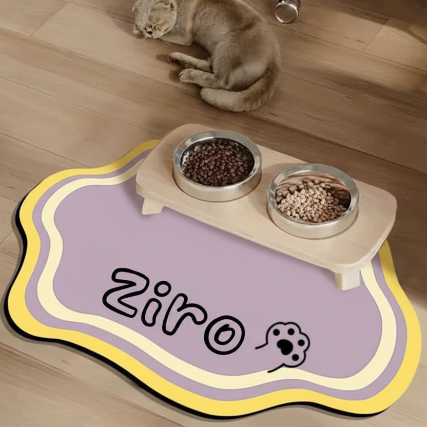 Non-Slip Personalized Pet Feeding Mat