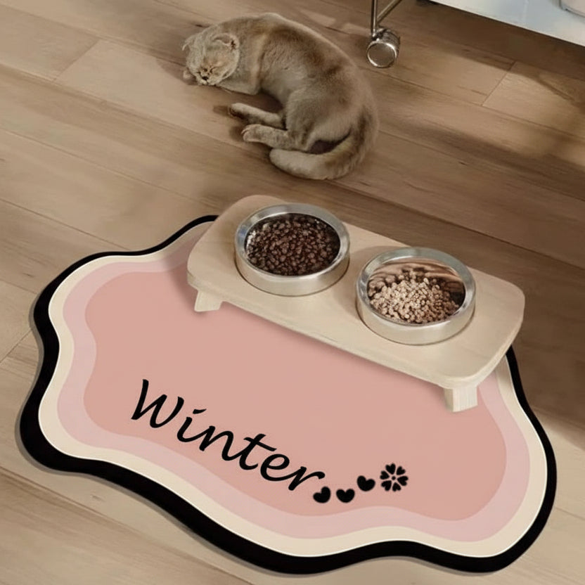 Non-Slip Personalized Pet Feeding Mat