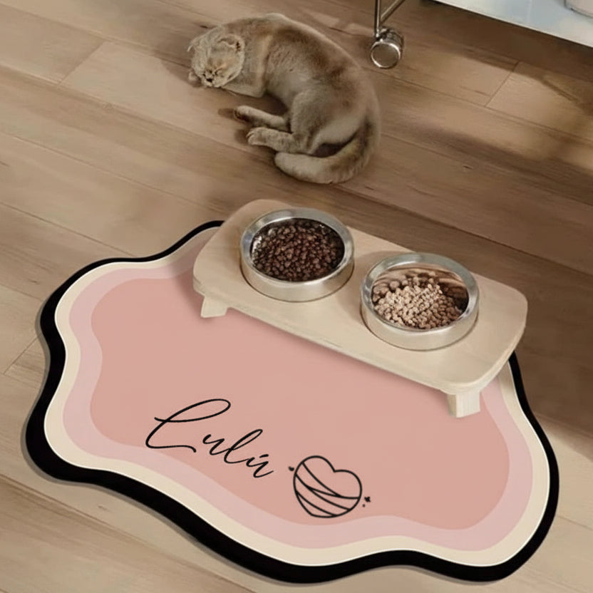Non-Slip Personalized Pet Feeding Mat