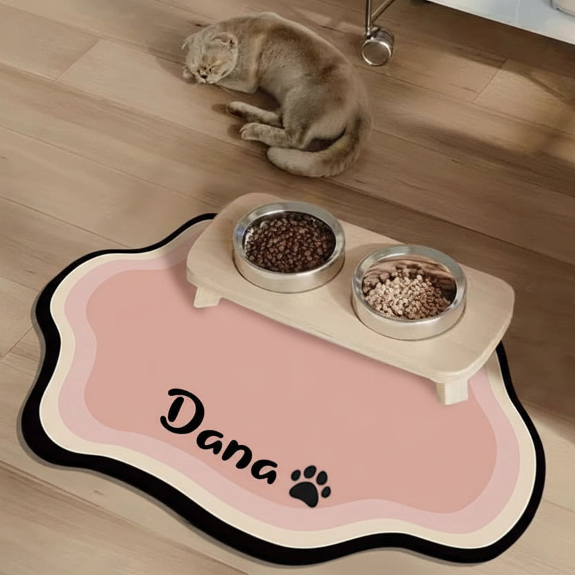 Non-Slip Personalized Pet Feeding Mat