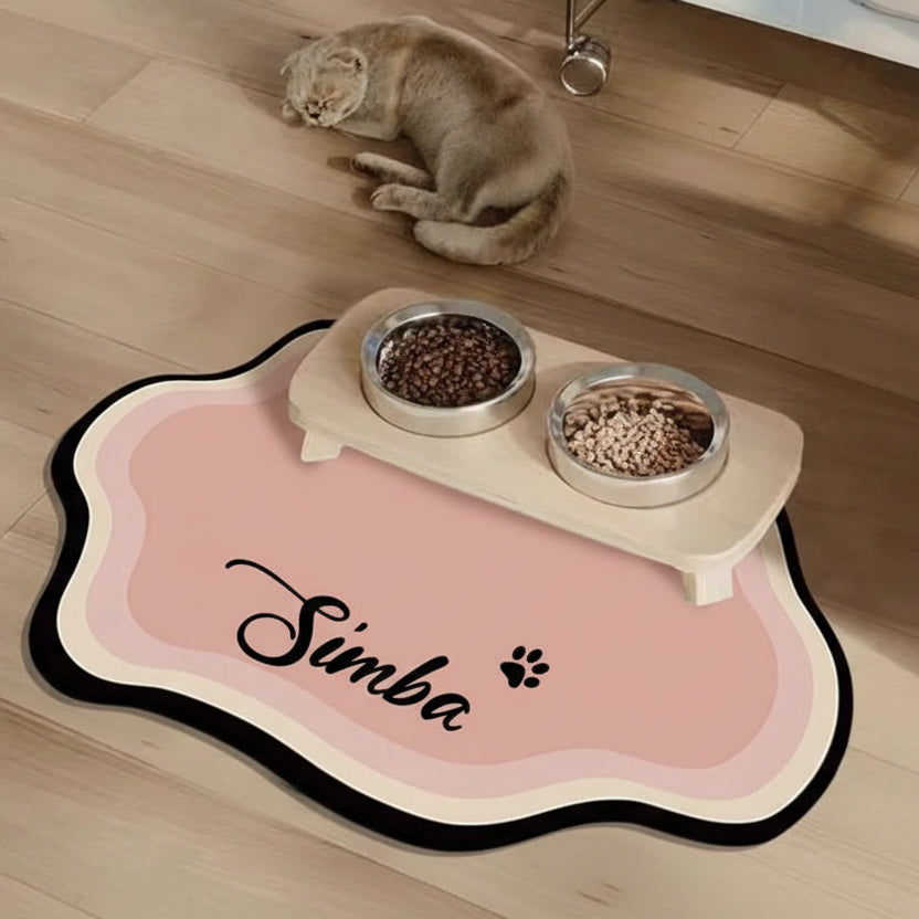 Non-Slip Personalized Pet Feeding Mat