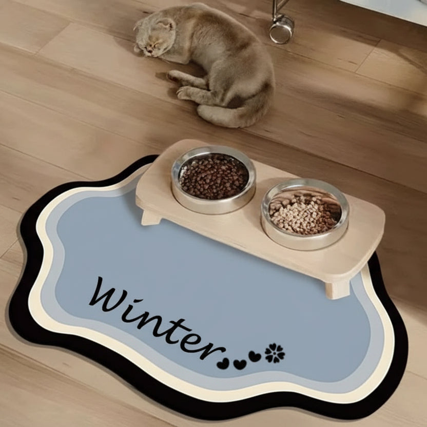 Non-Slip Personalized Pet Feeding Mat