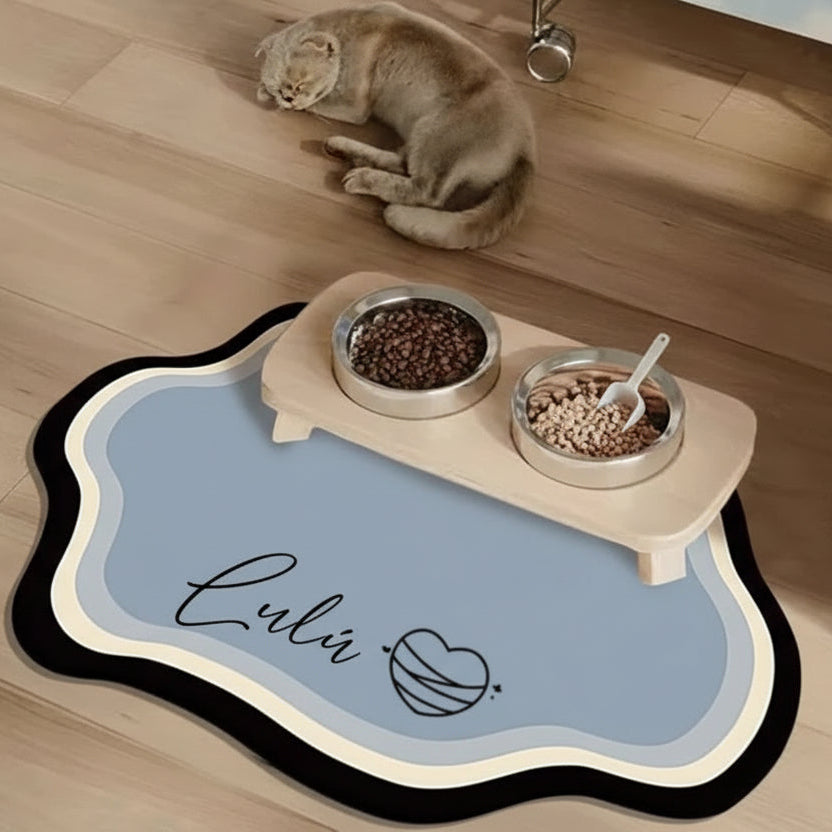 Non-Slip Personalized Pet Feeding Mat